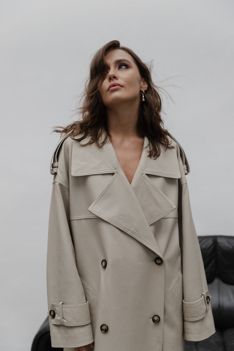 Płaszcz oversize Raphael / off-white