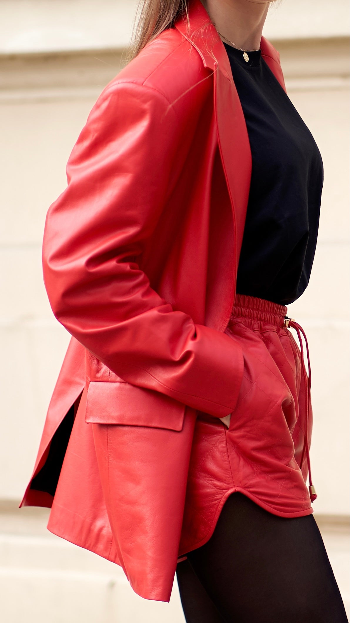 Marynarka oversize Abigail / czerwona