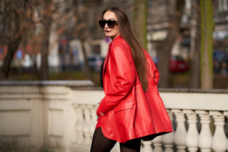 Marynarka oversize Abigail / czerwona