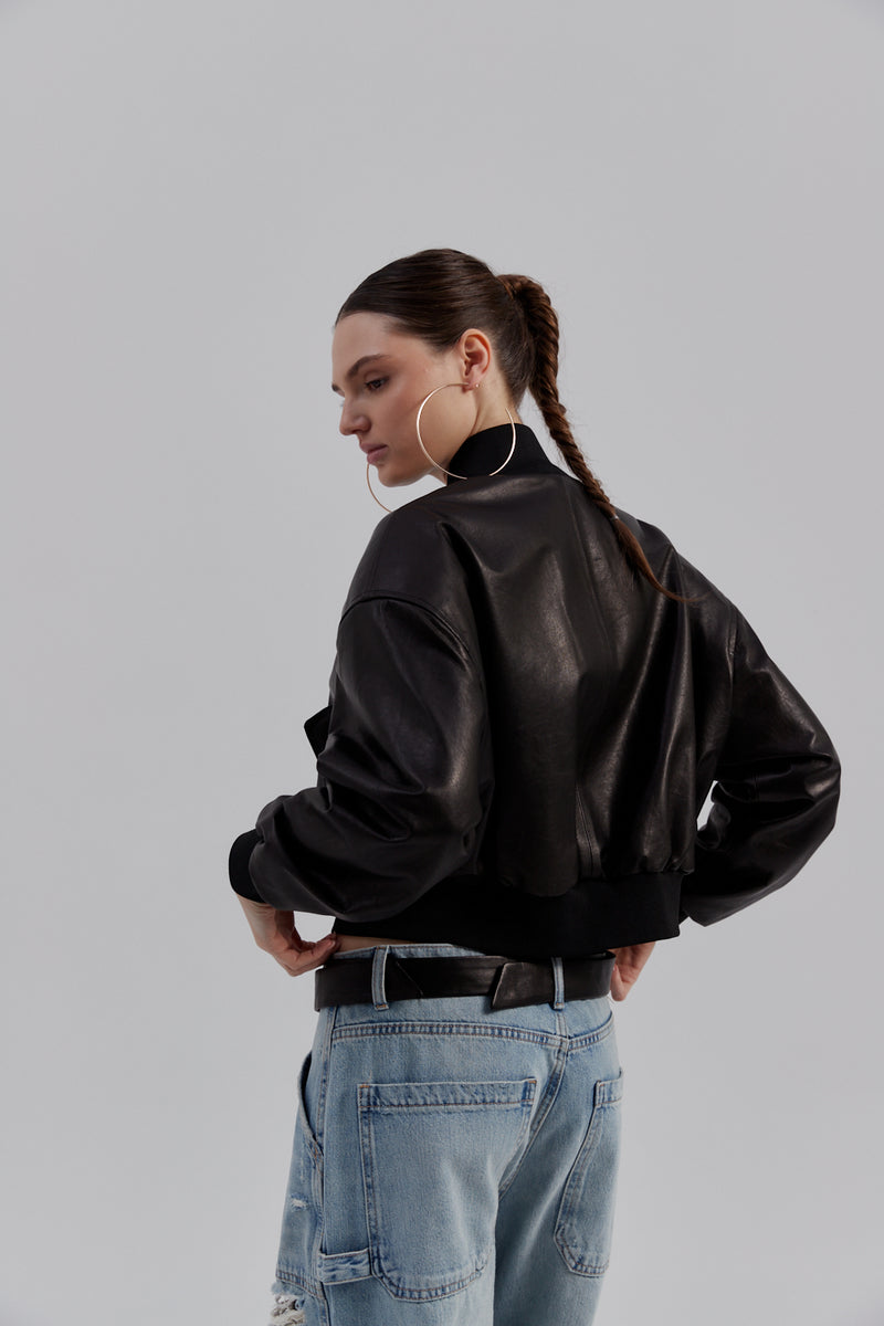 Bomber oversize Sarah / czarny