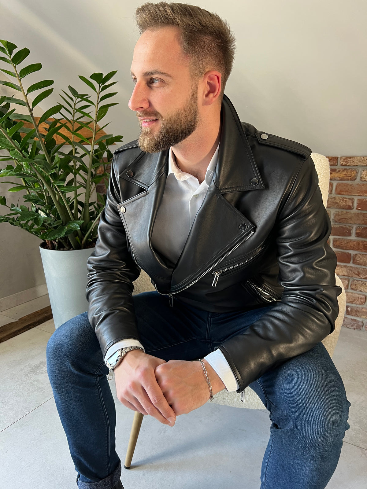 Ramoneska męska David / czarna