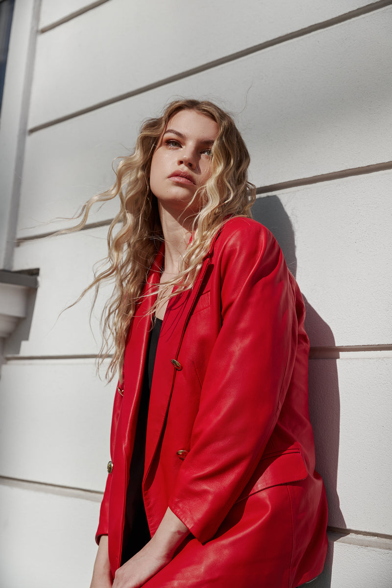 Marynarka dwurzędowa / czerwona