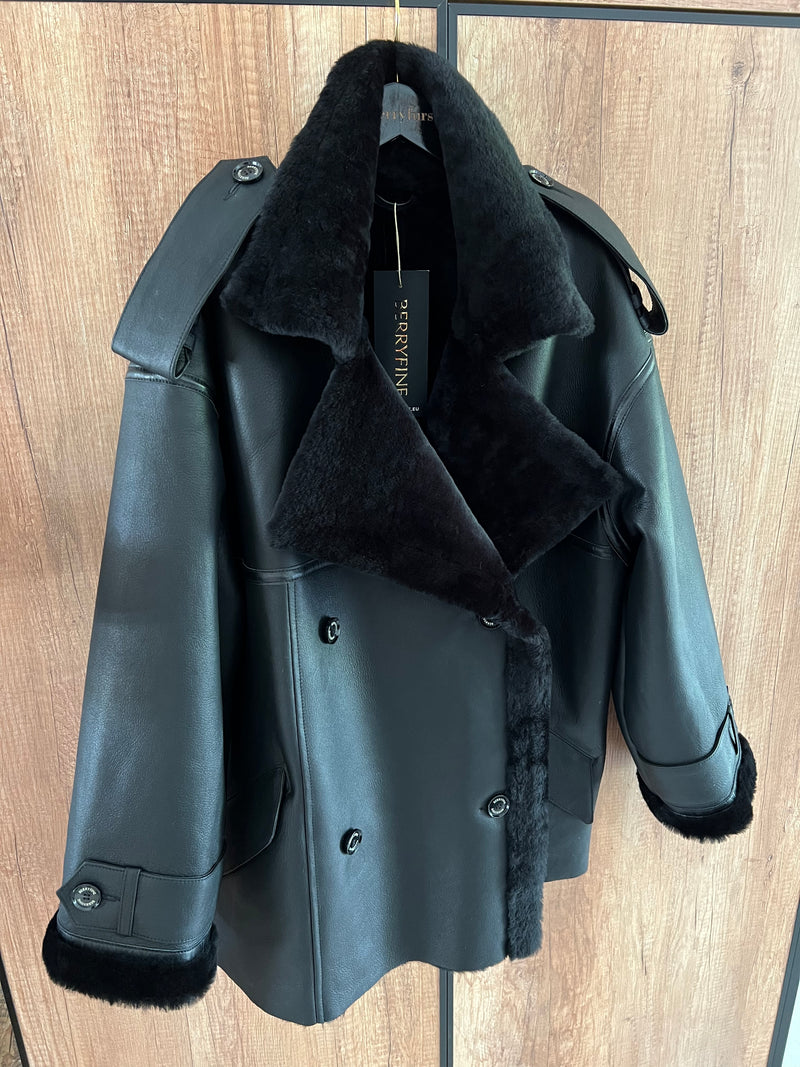 Kożuch Noah krótki / czarny