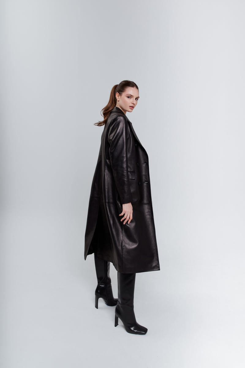 Płaszcz dwurzędowy Michael / czarny