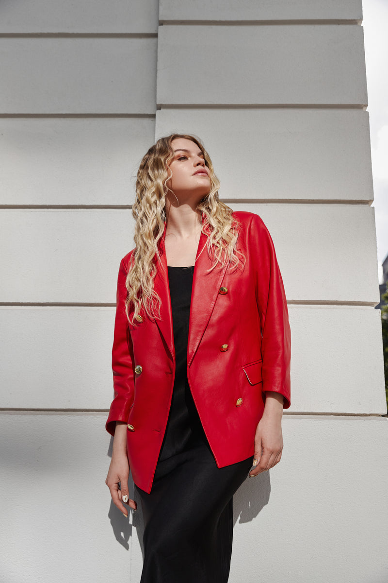 Marynarka dwurzędowa / czerwona