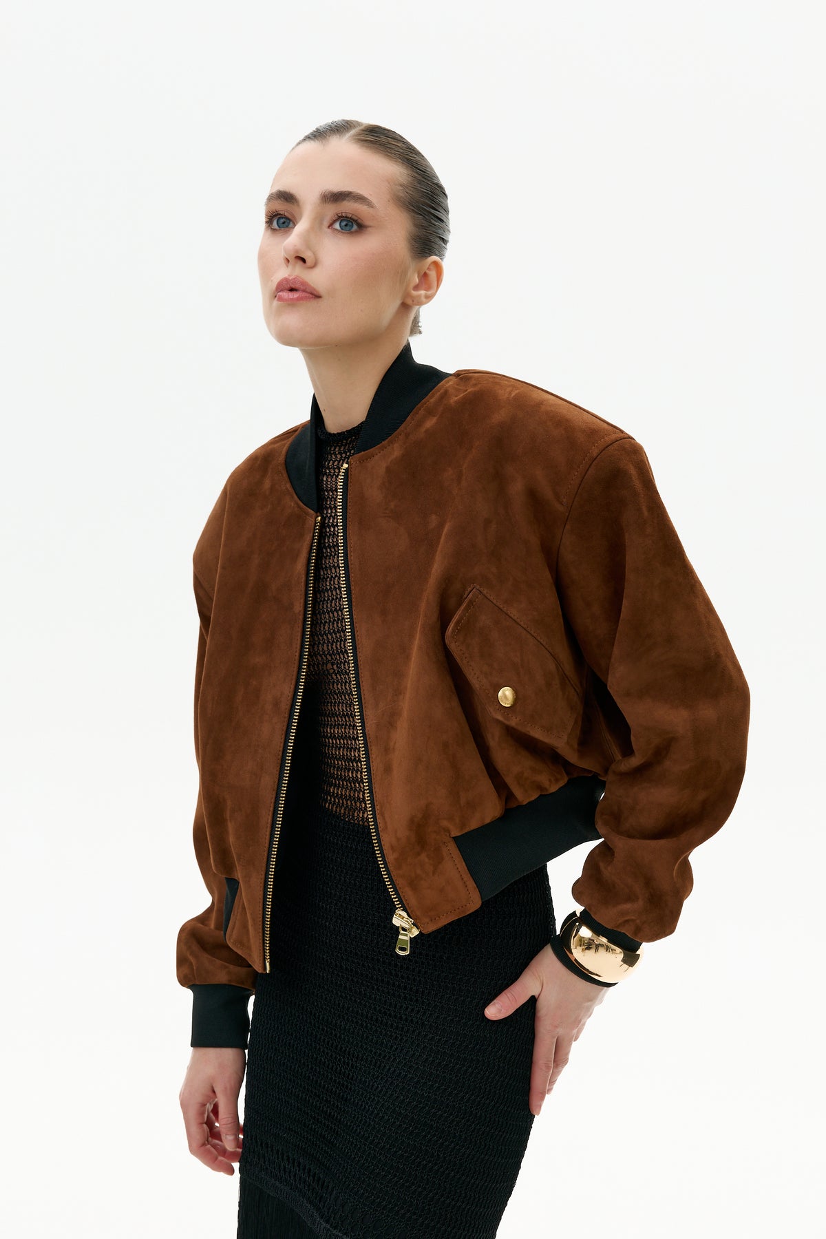 Bomber Sarah / zamsz brąz