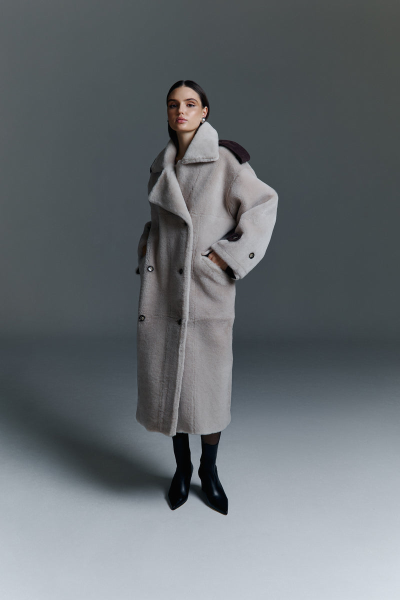 Kożuch Noah odwrócony / jasny brąz