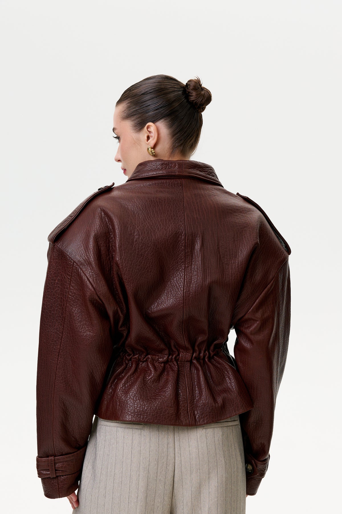 Kurtka Judith / bordo texture