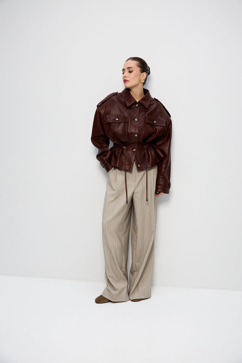 Kurtka Judith / bordo texture