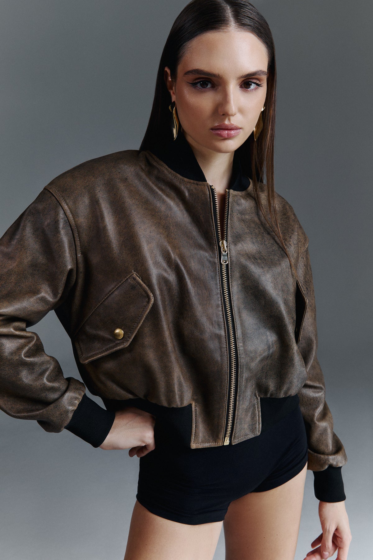 Bomber oversize Sarah / vintage effect