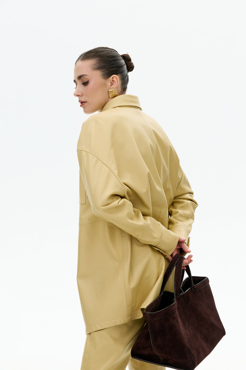 Koszula oversize / butter yellow