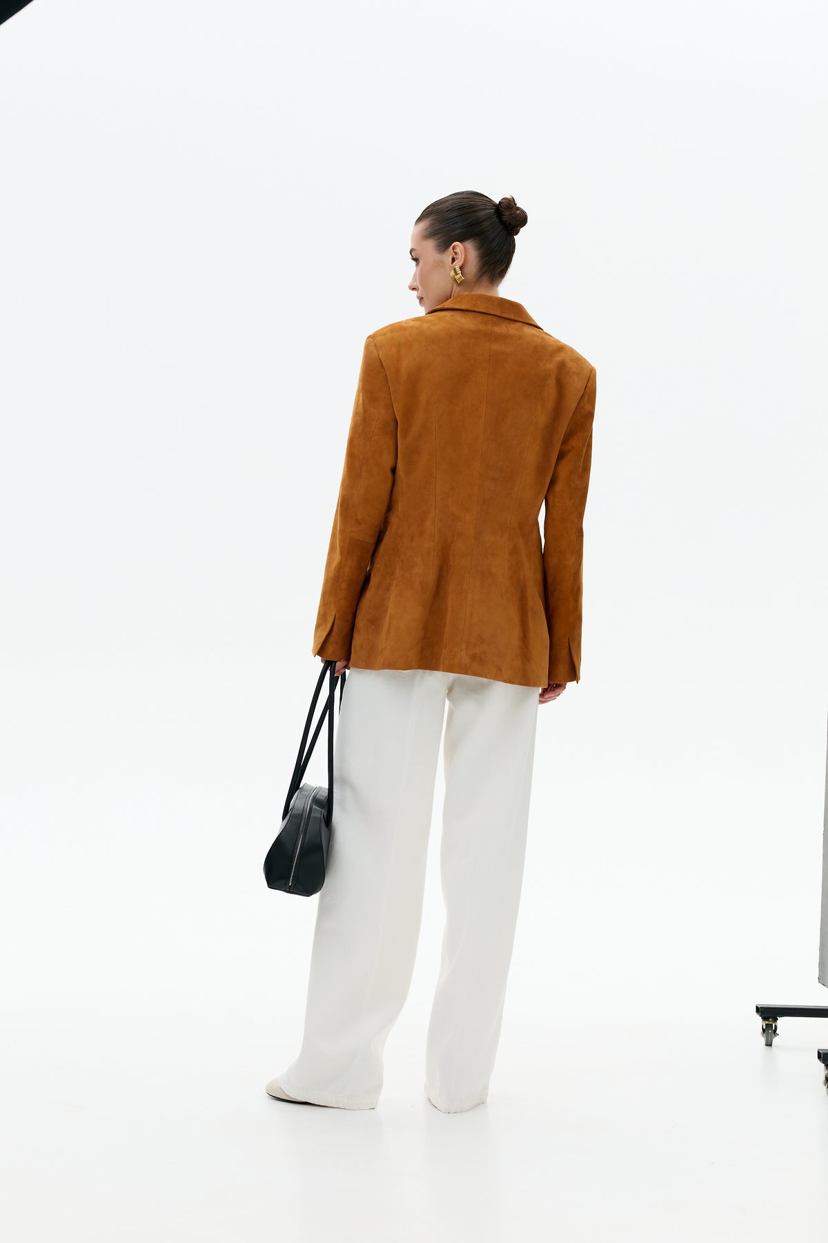 Marynarka Hagar / rudy zamsz