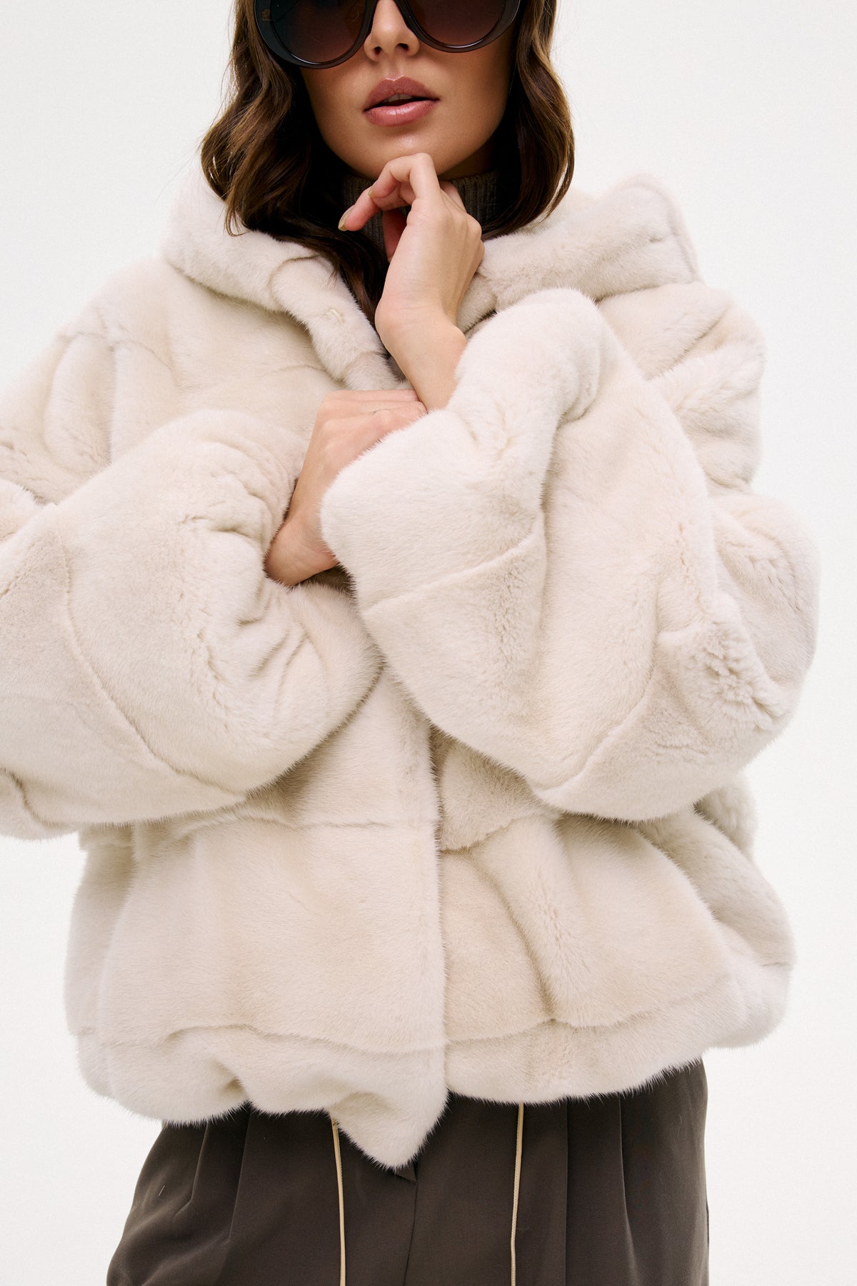 Futrzany bomber / pearl