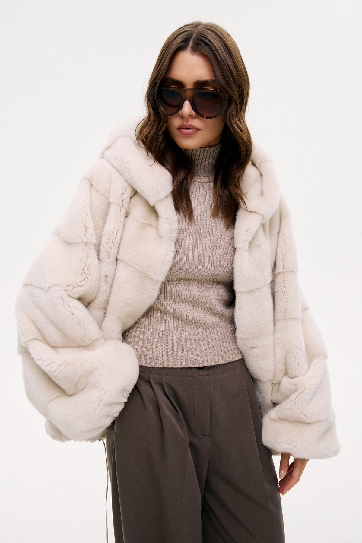 Futrzany bomber / pearl