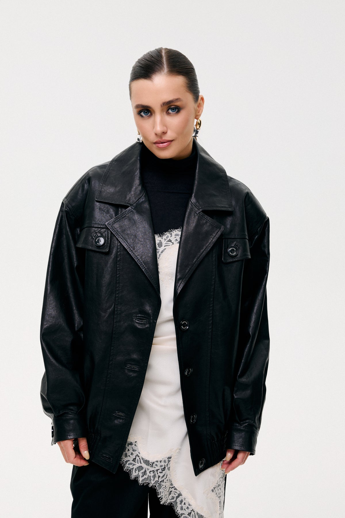 Kurtka Sofia / czarny półmat