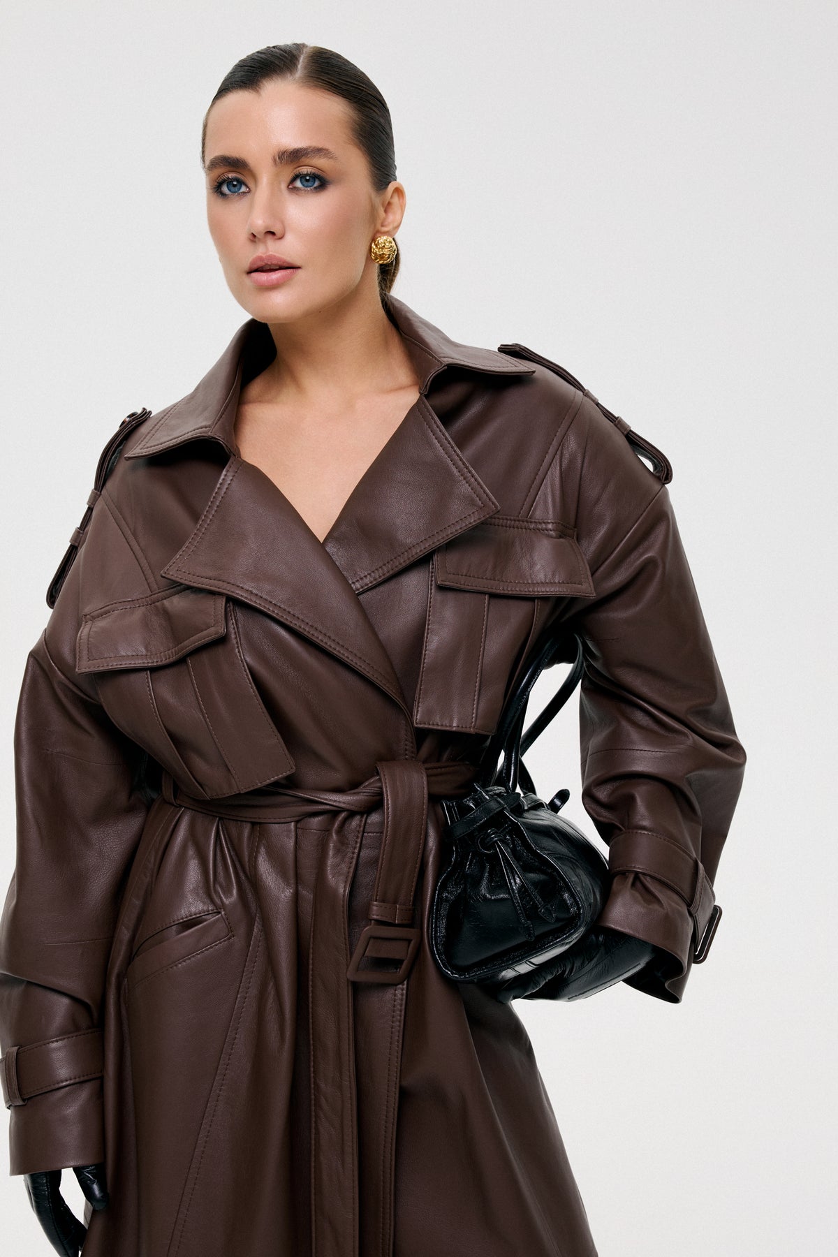 Płaszcz Amos / czekolada