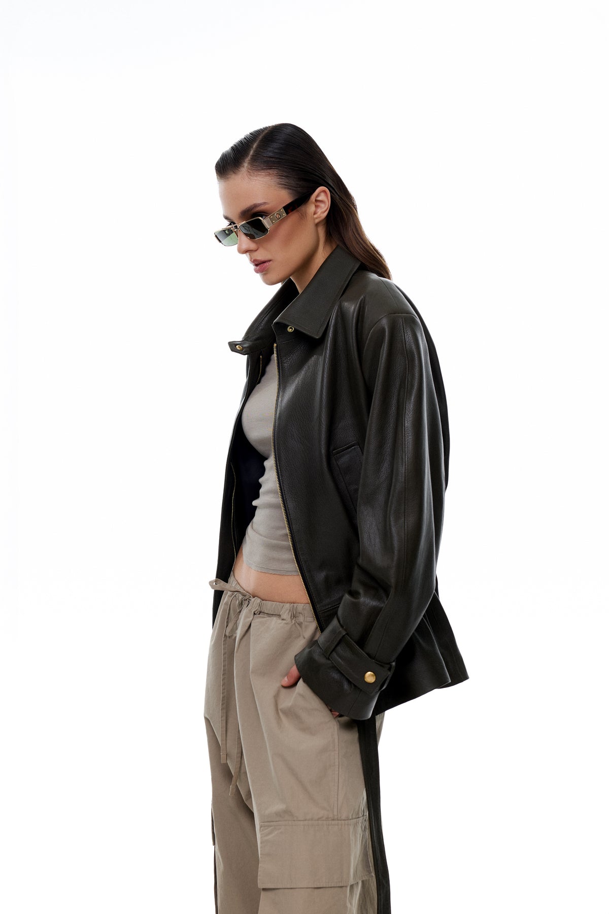 Kurtka Helen / zieleń texture