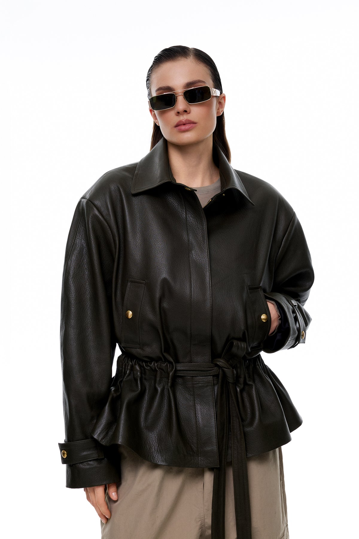 Kurtka Helen / zieleń texture