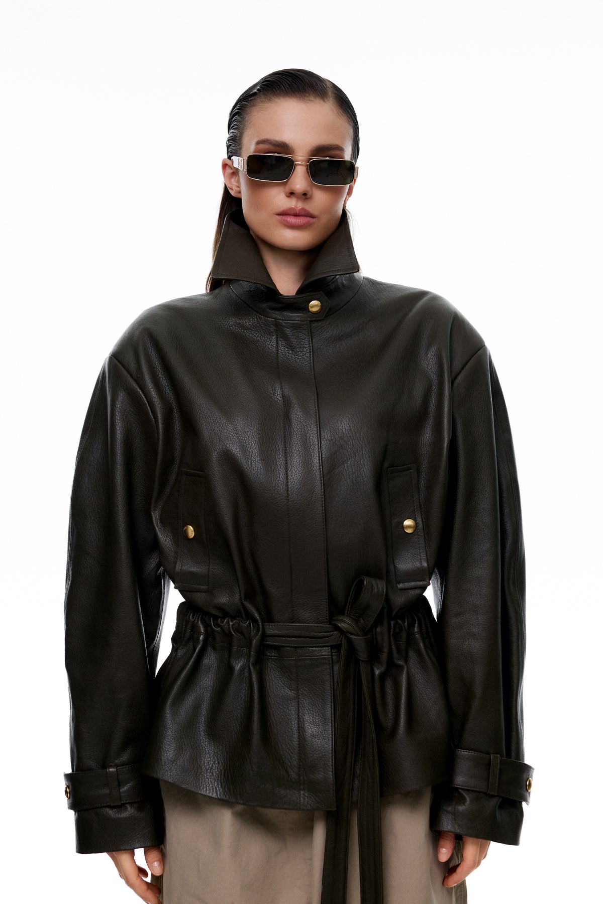 Kurtka Helen / zieleń texture