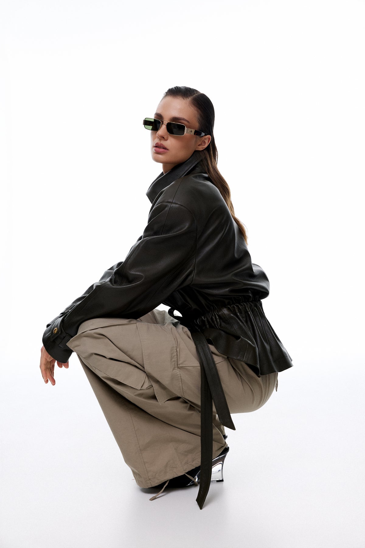 Kurtka Helen / zieleń texture