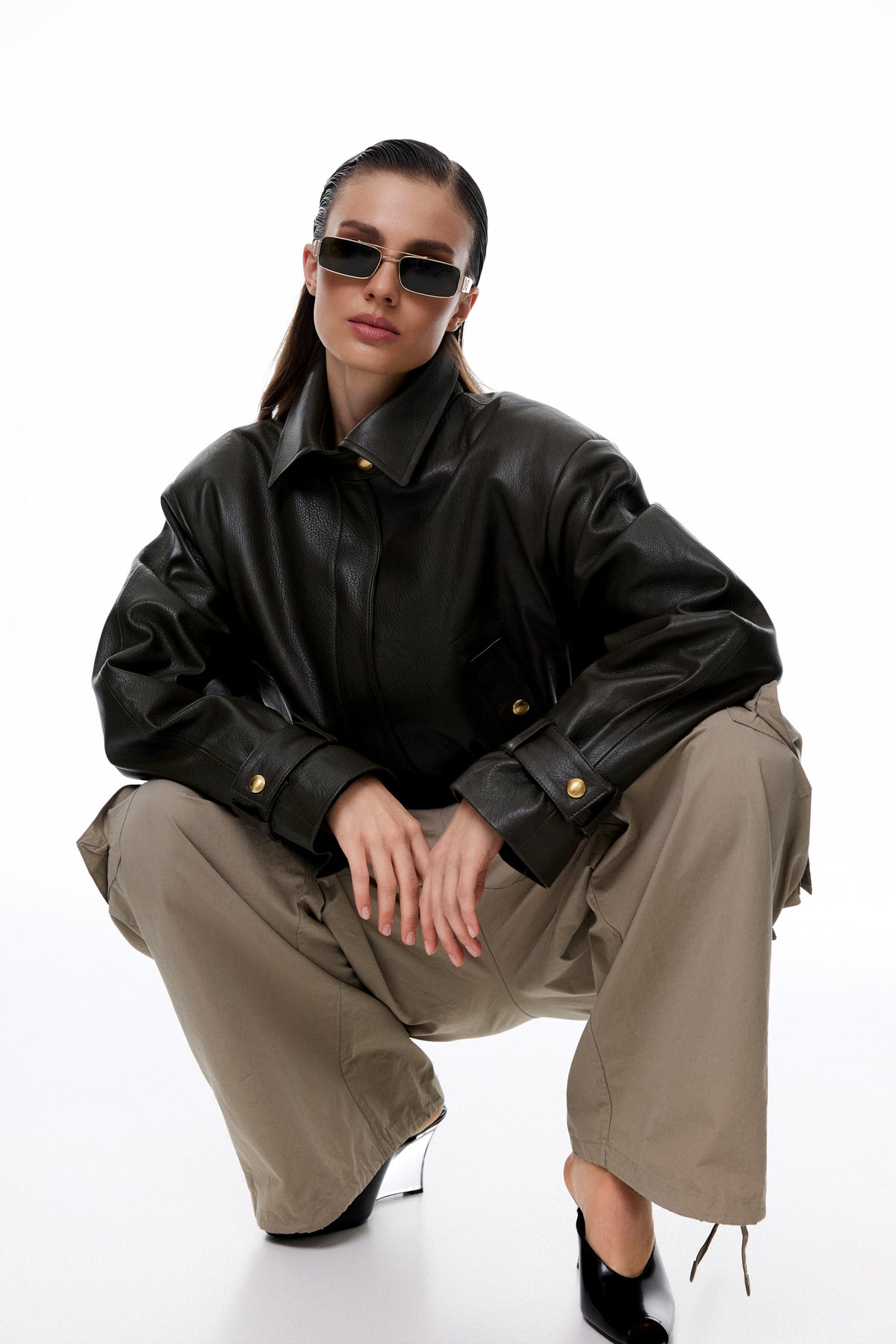 Kurtka Helen / zieleń texture