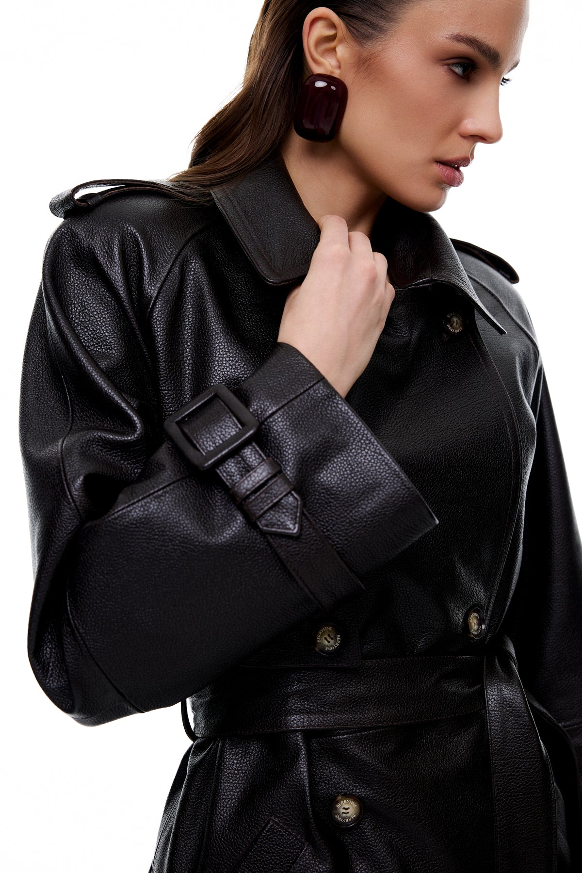 Kurtka Clara / coffee texture