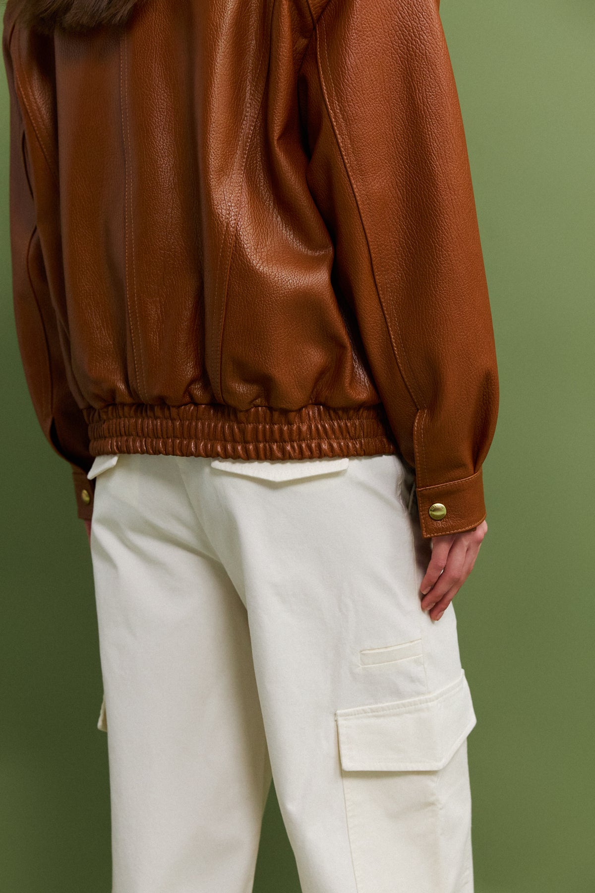 Kurtka Delila  / karmel texture