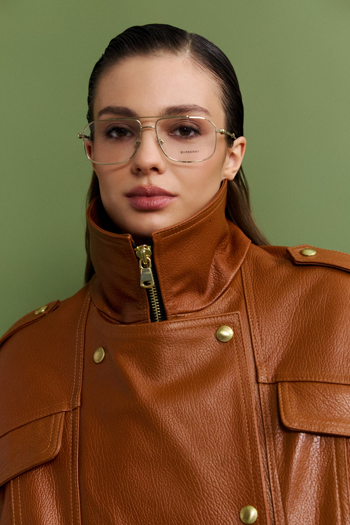 Kurtka Delila  / karmel texture