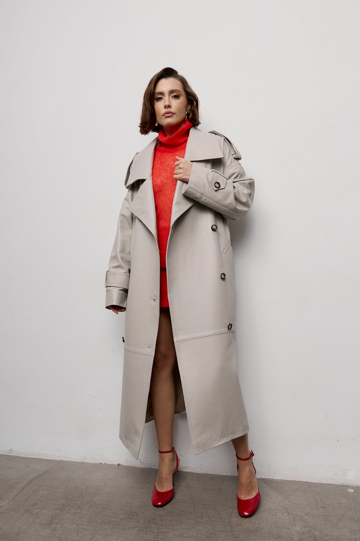 Płaszcz oversize Raphael / off-white