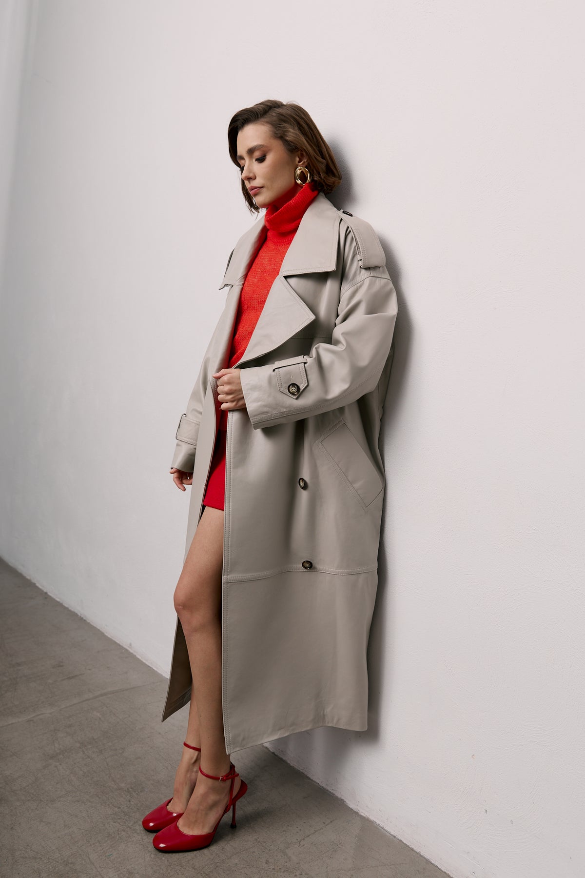 Płaszcz oversize Raphael / off-white