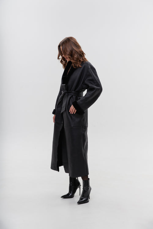 Kożuch Lucas / czarny