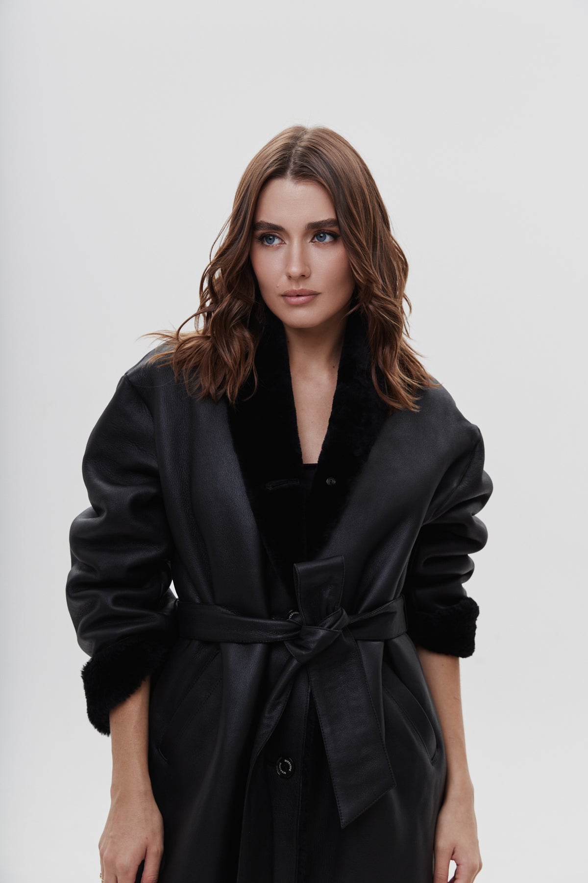 Kożuch Lucas / czarny