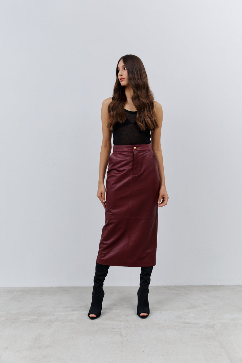 Spódnica maxi / cherry