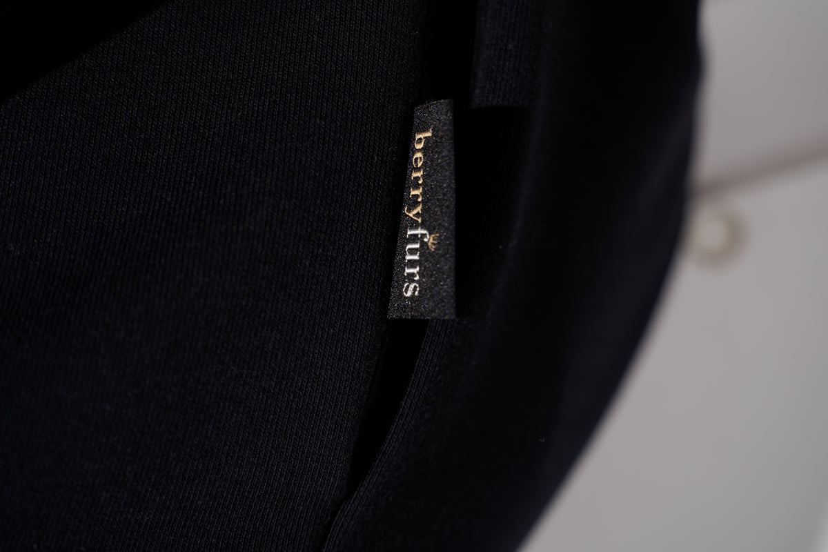 Długa sukienka dresowa / czarna