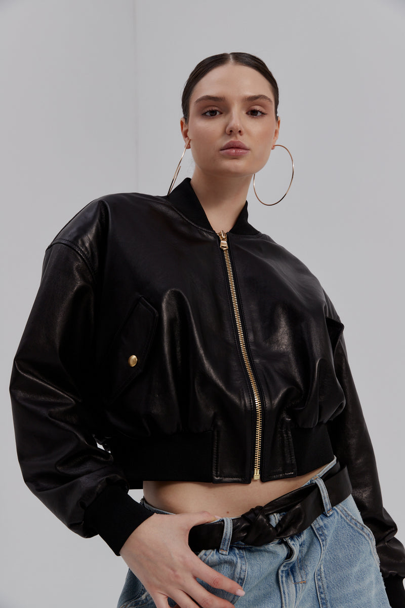 Bomber oversize Sarah / czarny
