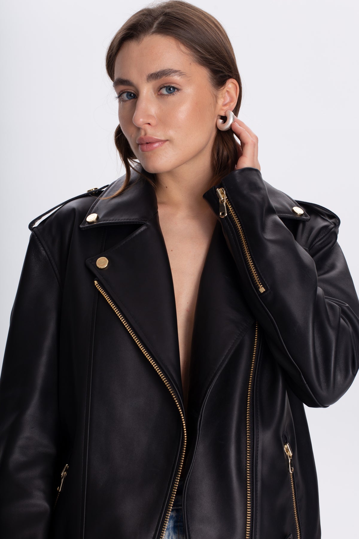 Kurtka ramoneska / czarny classic