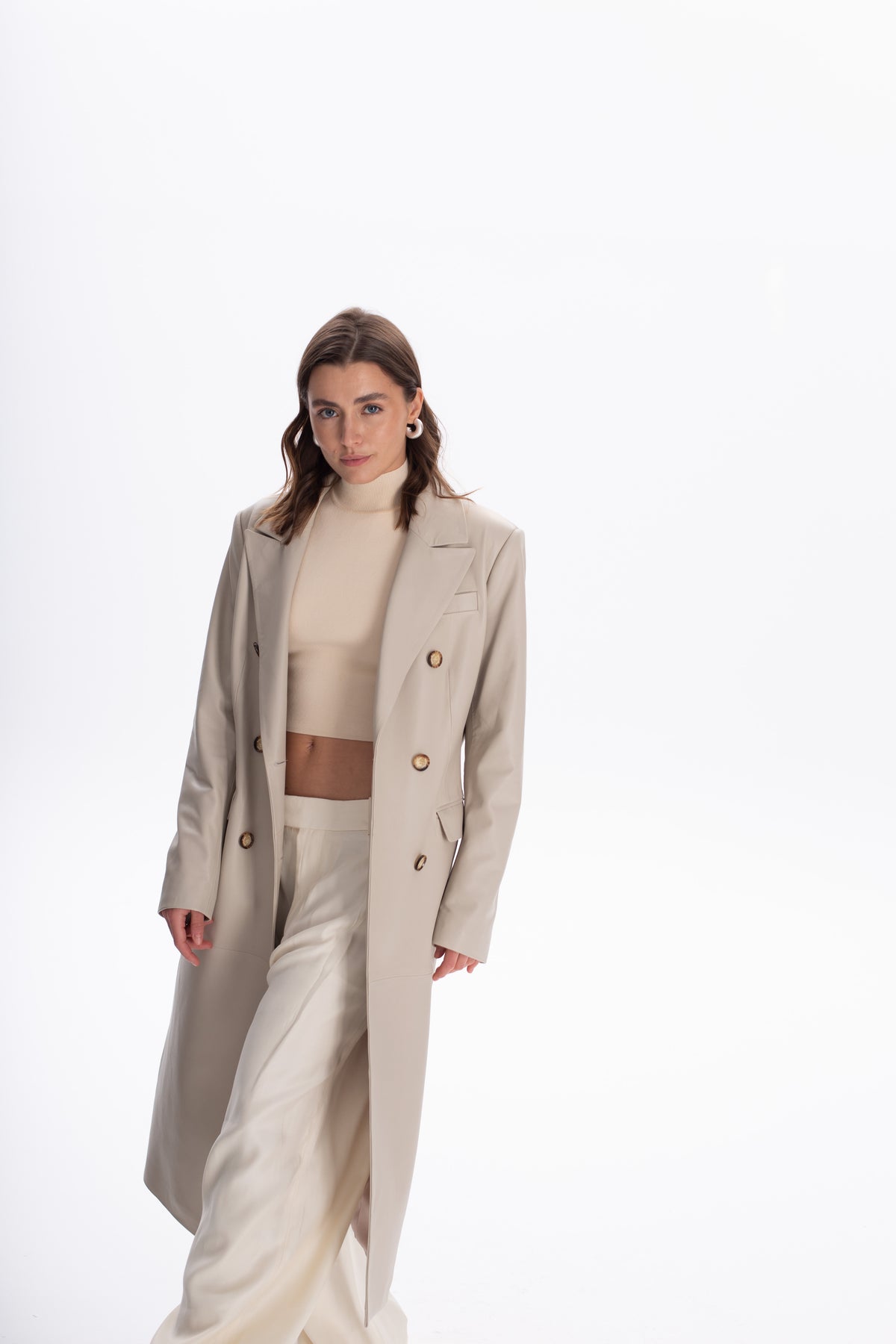 Płaszcz dwurzędowy Michael / off-white
