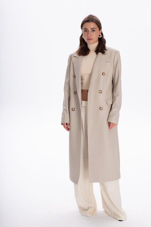 Płaszcz dwurzędowy Michael / off-white