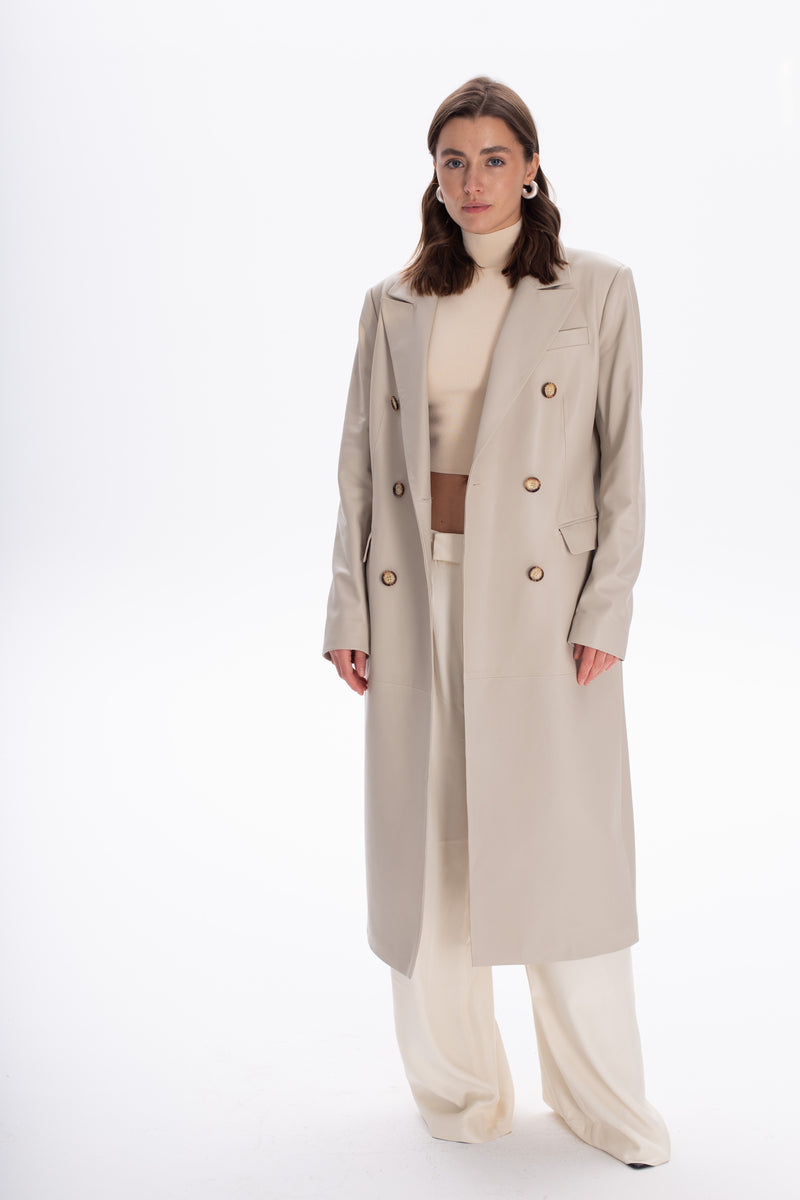 Płaszcz dwurzędowy Michael / off-white