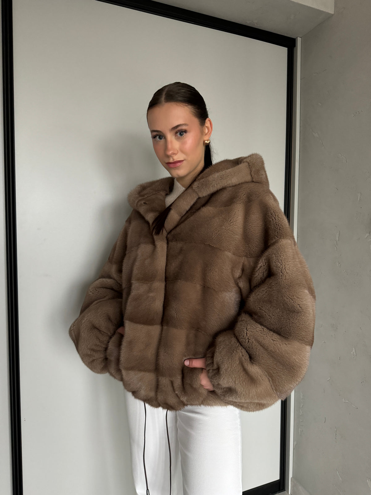 Bomber z norek / pastel