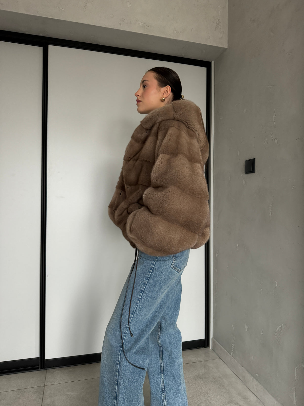 Bomber z norek / pastel