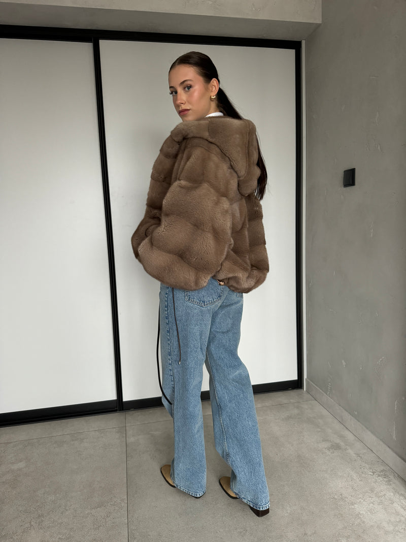 Bomber z norek / pastel