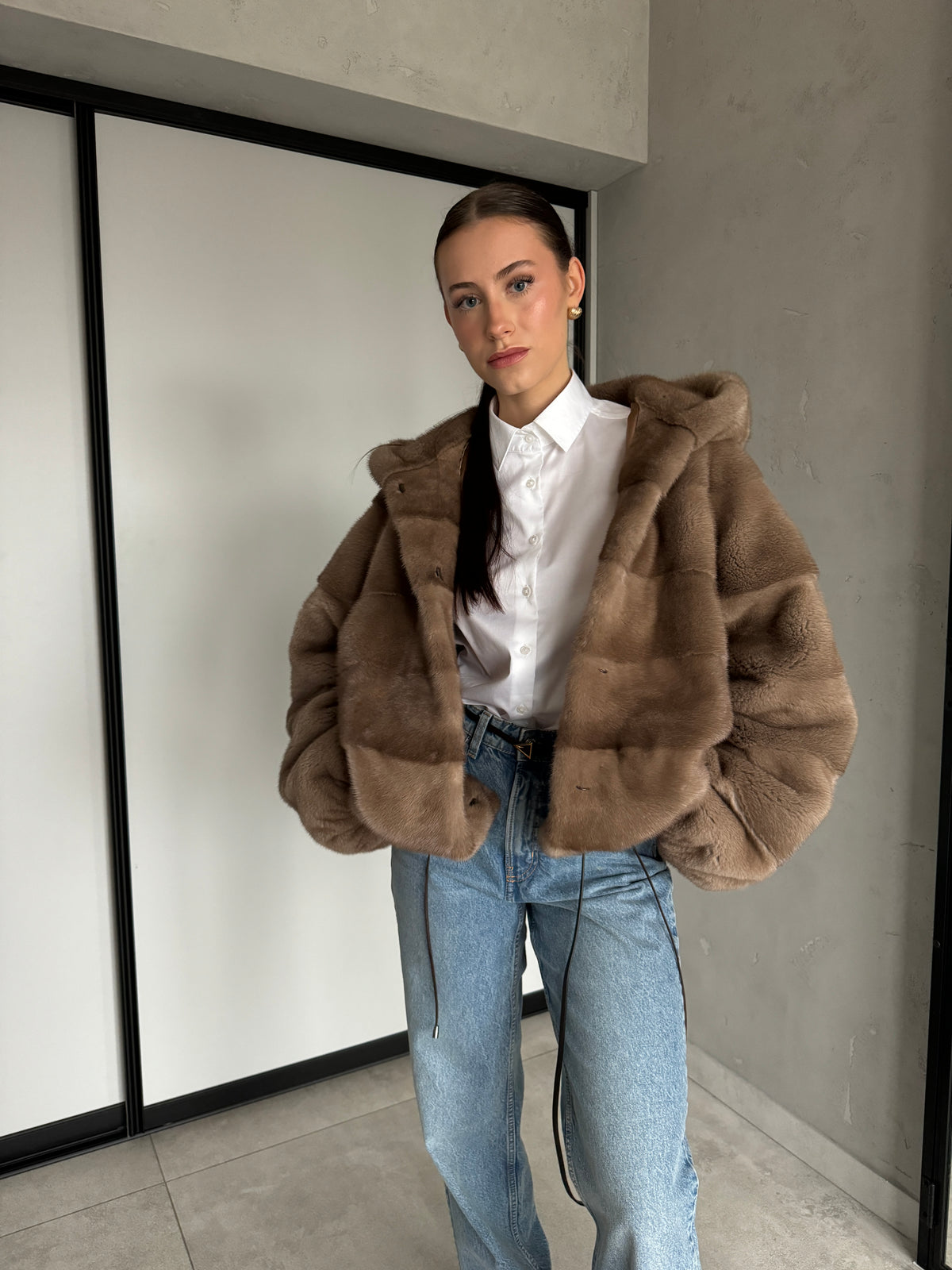 Bomber z norek / pastel