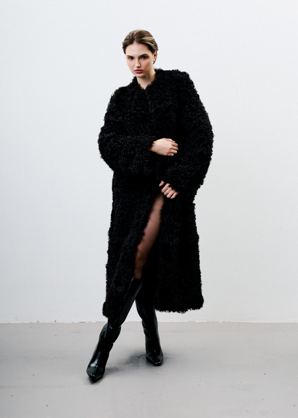 Kożuch Rufus / dark brown