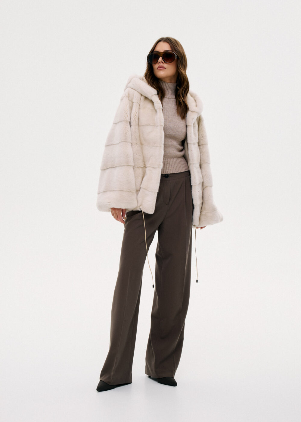 Futrzany bomber / pearl - obrazek 6