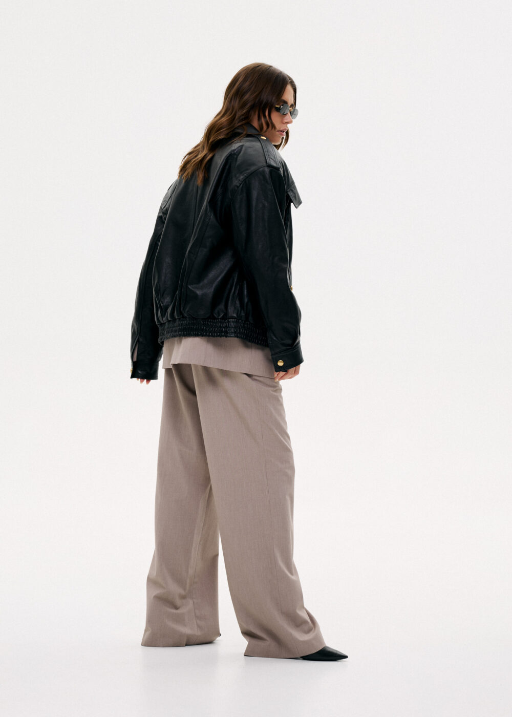 Kurtka oversize Delila / czarny półmat - obrazek 5