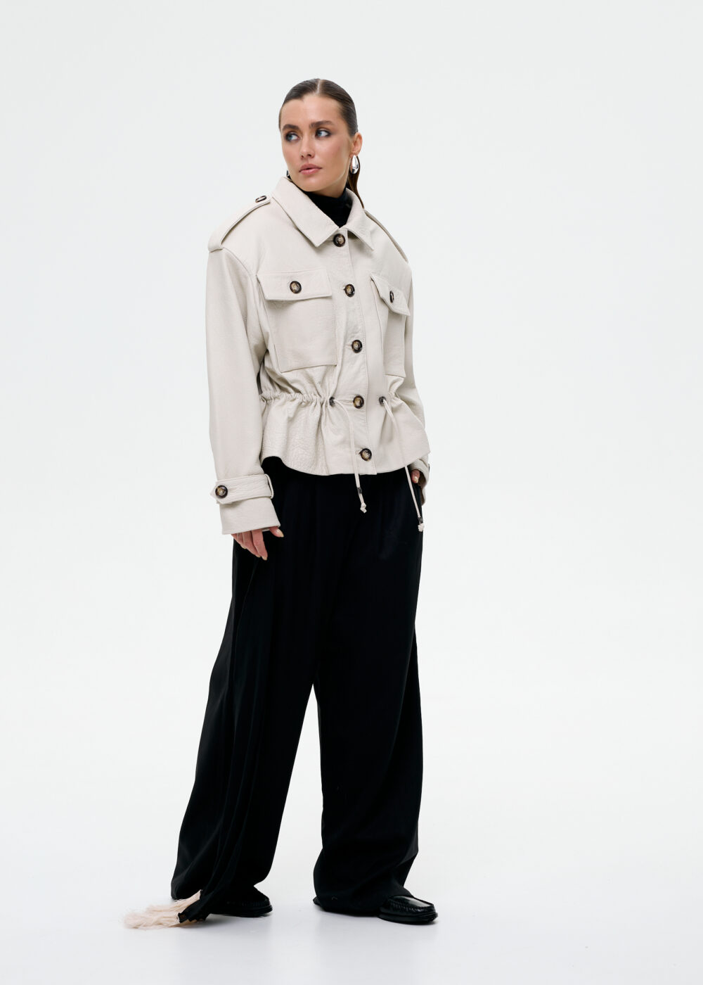 Kurtka Judith / white texture - obrazek 3